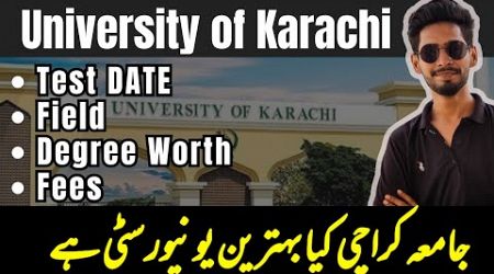 University of Karachi Admission Test | Semester Fees | Pre Medical Pre Engineering Department UBIT