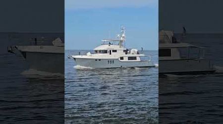 Enormous Yacht Heads Through The Manasquan River Inlet