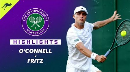 Christopher O&#39;Connell v Taylor Fritz - 2024 Wimbledon: Round 1 Highlights | Wide World of Sports