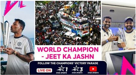 LIVE: JEET KA JASHN! Team India&#39;s T20 World Cup Victory Parade | #T20WorldCupOnStar