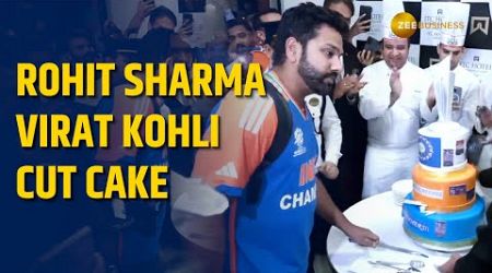 T20 World Cup: Rohit Sharma, Virat Kohli cut cake after returning home with World Cup trophy | Rahul