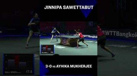 Jinnipa Sawettabut knocks out a 3-0 win at #WTTStarContender Bangkok 