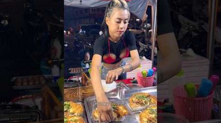 She Selling Fried Seafood 50 THB -Thai Street Food