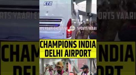 CHAMPIONS INDIA ARRIVES AT DELHI AIRPORT- ROHIT KOHLI- INDIAN TEAM