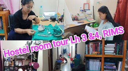 Medical college hostel room tour Lh 3&amp;4 RIMS Imphal + some random questions with friends 