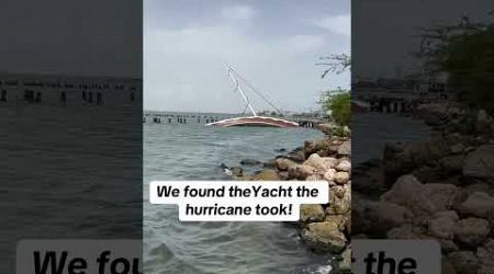 Incredible!!-Yacht found that was taken in #hurricane #beryl #travel