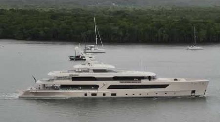 Samaya SuperYacht Arriving in Cairns Harbour on July 4, 2024