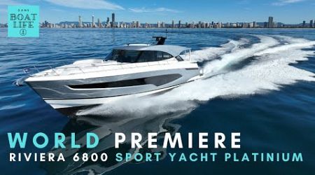 NEW Riviera 6800 Sport Yacht Platinium - First Detailed Tour &amp; Test