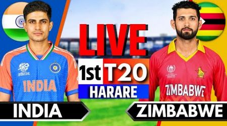 India vs Zimbabwe, 1st T20 | Live Cricket Match Today | IND vs ZIM Live Match Today | IND vs ZIM