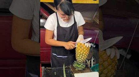 So Sweet Thai Pineapple! Fruit Cutting Skills