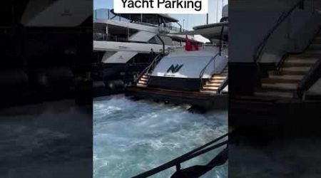 Have you ever seen a yacht parking? #yacht #superyacht #luxuryyacht #rich #parking #boat #parking