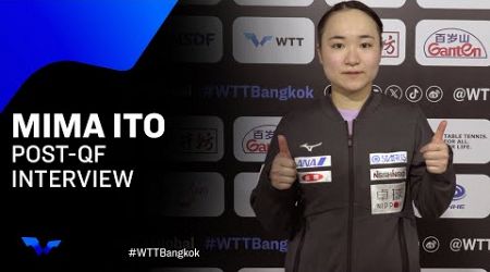 Mima Ito Post-Match Interview | WTT Star Contender Bangkok 2024