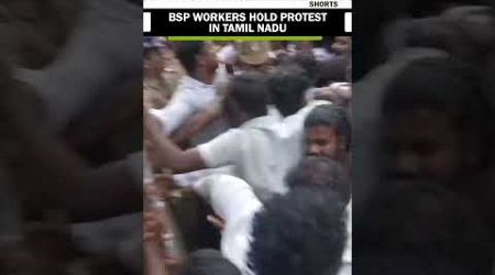 BSP workers hold protest outside Rajiv Gandhi Government Hospital