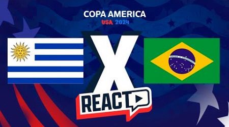 URUGUAI x BRASIL - Copa América Quartas de final FSC React