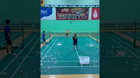 Badminton Multi Shuttle Training in Bangkok #badminton #yonex #badmintontraining