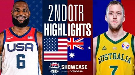 USA vs Australia Highlights - 2nd Qtr - Friendly International - July 14 2024