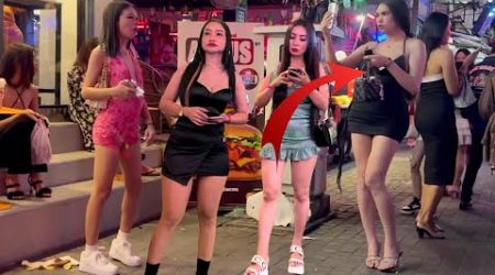 [4K] Pattaya Beach Road, Walking Street Boom Boom Freelancers