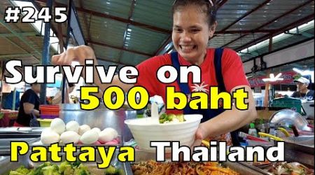 Trying to survive on 500 baht in Pattaya, Thailand, 2024, July 