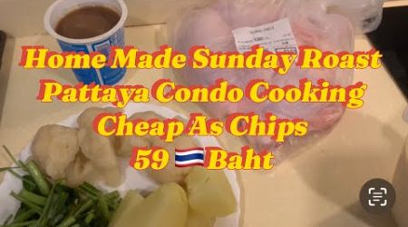 PATTAYA SUNDAY LUNCH READY FOR EURO FINAL #Condo Cooking On The Cheap #Power. Cut Stops Play
