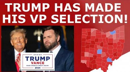 BREAKING: Trump Selects JD Vance as His Running Mate!