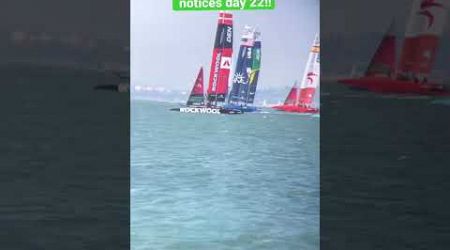 @joostklein1 some of the boats at a sail GP race in SF bay #joostklein #viral #sailboat