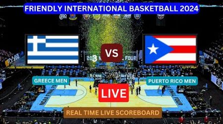 Greece Vs Puerto Rico LIVE Score UPDATE Today Basketball Friendly International Match Jul 16 2024