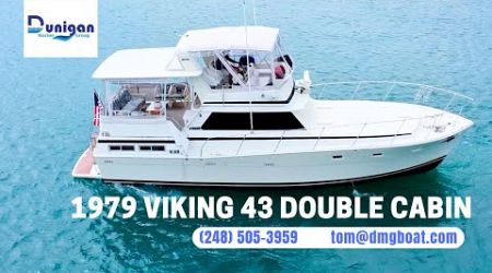 [FOR SALE] 1979 Viking Yachts 43 Double Cabin Virtual Video Tour