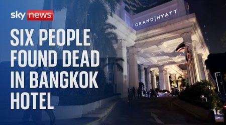 News conference in Bangkok as six people found dead in a luxury hotel