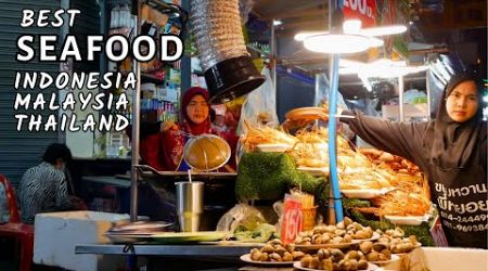 13 Hidangan SEAFOOD di 3 Negara || Thailand Malaysia &amp; Indonesia Street Food