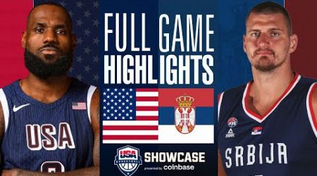 USA vs Serbia Full Game Highlights - Friendly International - Olympics 2024 Warm-Up