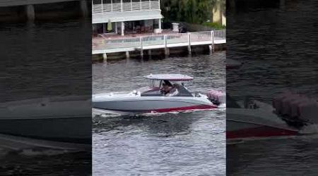 Mystic Speed Boat with 4 Motors #yacht #speedboat #fortlauderdale