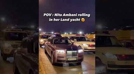 Nita ambani rolling in her Land yacht #ambani #automobile #ambaniwedding #mukeshambani #nitaambani