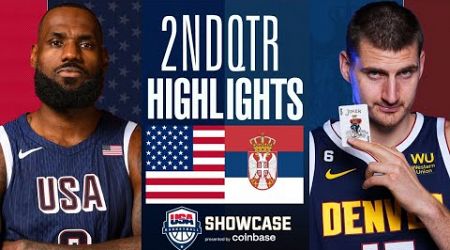 USA vs Serbia 2nd Qtr Highlights - Friendly International - July 17 2024