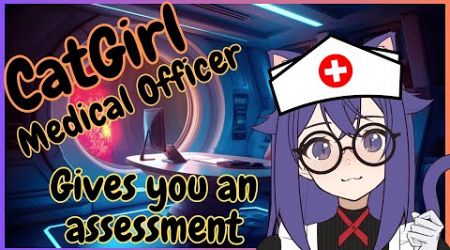 Cat Girl Medical Officer gives you an assessment~ (3Dio ASMR)(RP)(F4A)(Licking)(Tuning Forks)