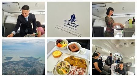 Singapore Airlines Business Class Phuket To Singapore SQ725 Boeing 737-8 Best Service: Raymi &amp; Fifi