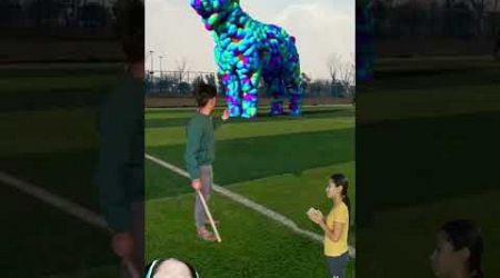 The mascot vibrato assistant placed on the football field is popular, co-produced,#shorts #youtube