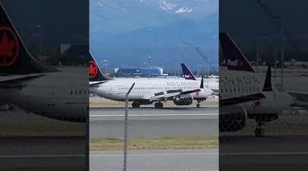 Air Canada 737 Max Landing at Anchorage Alaska Airport USA Planespotting