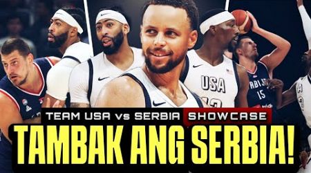USA TINAMBAKAN ang Serbia! Curry uminit sa 3pts! Jokic hirap kay Davis! USA vs Serbia Showcase