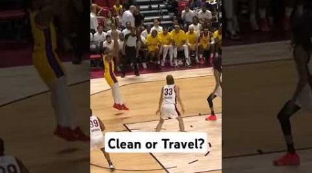 Was this move by Bronny James clean or a travel? NBA Summer League Basketball #nba #hoops #bronny