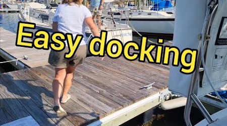 Easy stern in sailboat docking