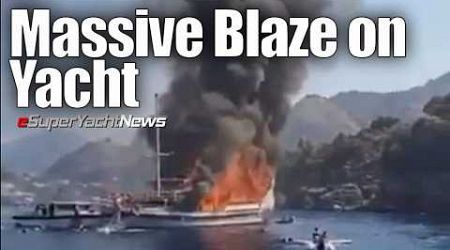 110 People Abandon Yacht in Massive Blaze | MJ’s Actual Superyacht! | SY News Ep354