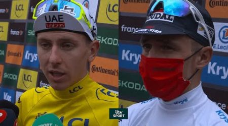 Tadej Pogačar, Matteo Jorgenson &amp; Remco Evenepoel React To Stage 19 | Tour de France 2024