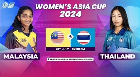 MALAYSIA VS THAILAND | ACC WOMEN&#39;S ASIA CUP 2024 | Match 3