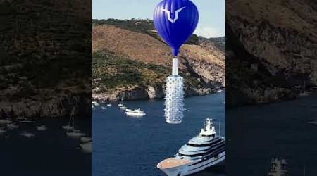 A giant bottle landed on this super yacht