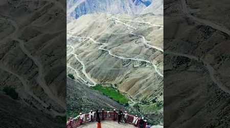 High altitude mountain roads in Tibet.