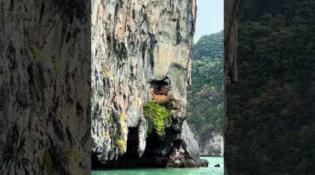 Phang Nga Bay: Limestone Cliffs &amp; Thailand&#39;s Spectacular Seascape #phangngabay #thailand #shorts