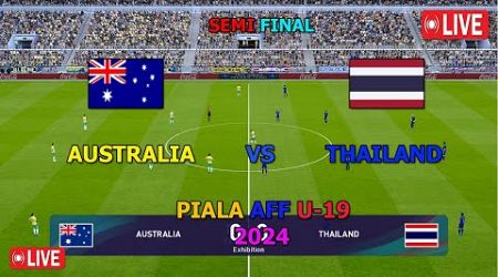 AUSTRALIA VS THAILAND ( SEMIFINAL PIALA AFF U-19 2024, GAMEPLAY SIMULATION PES 2021)