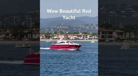 Beautiful Red Yacht#trending #viralvideo #travel #summer #season #adventure #beach #500subs #boat