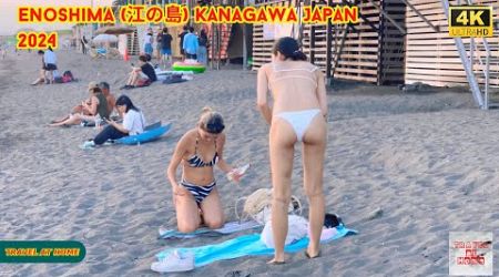 4k hdr japan travel 2024 | Sunset Walk in Enoshima (江の島) Kanagawa japan | Relaxing Natural ambience