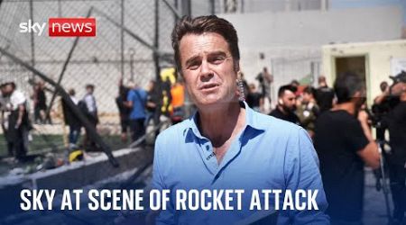 Sky international correspondent on the aftermath of rocket attack in the Golan Heights
